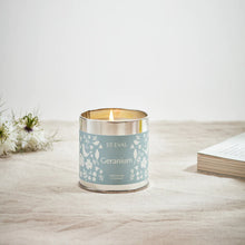 Load image into Gallery viewer, Geranium, Summer Folk Scented Tin Candle
