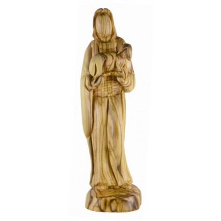 24cm Hand Carved Statue of Christ the Good Shepherd