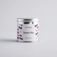 Load image into Gallery viewer, Sweet Pea Nature&#39;s Garden Scented Tin Candle
