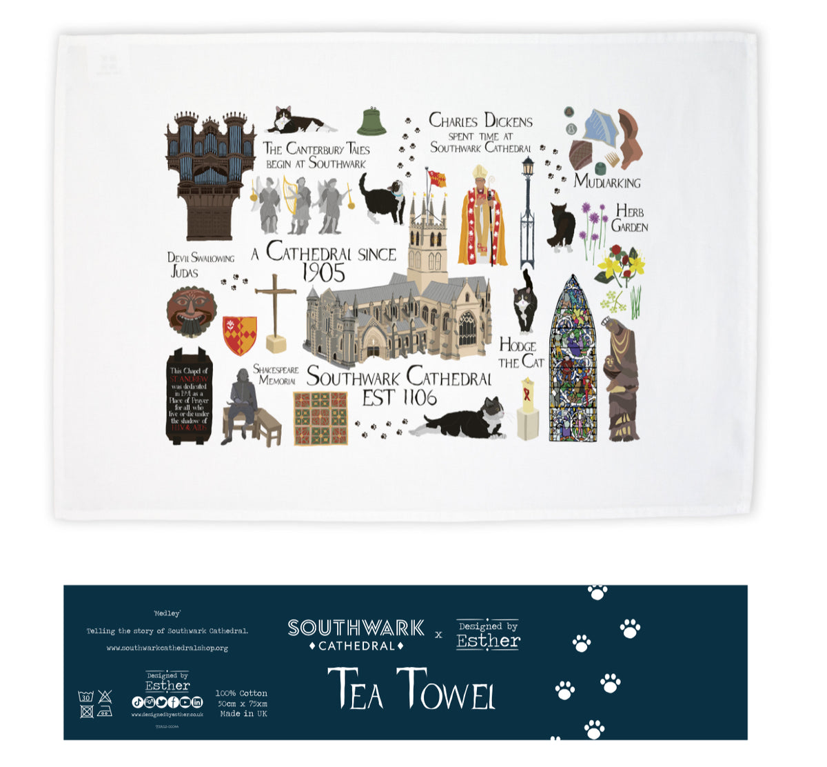 Southwark Cathedral Tea Towel – Southwark Cathedral Shop