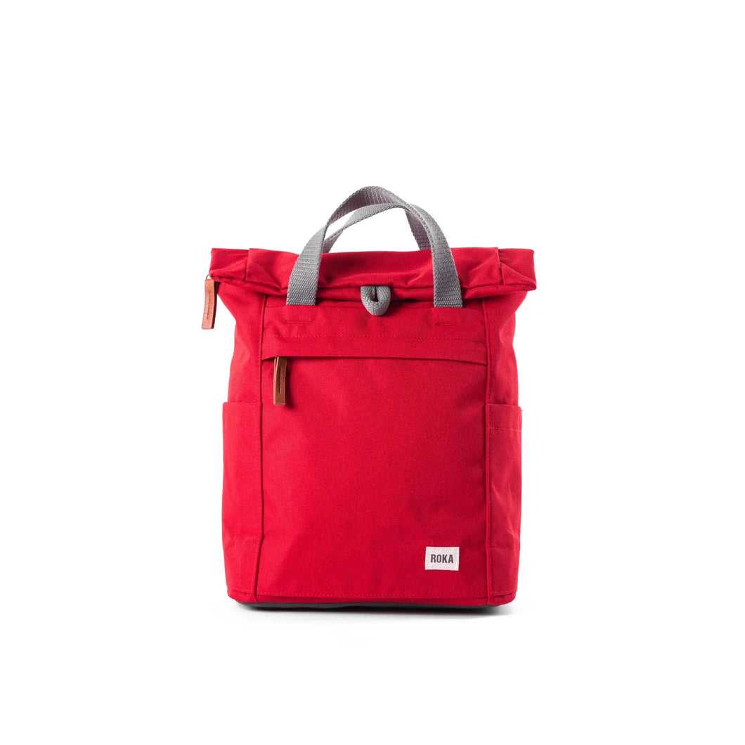 Finchley A Recycled Canvas Bag in Mars Red - Small