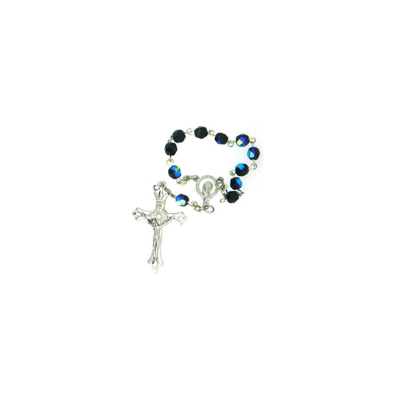 Black Crystal One Decade Rosary