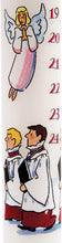 Load image into Gallery viewer, Alison Gardner Choir &amp; Angels Advent Dinner Candle
