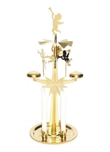 Brass Angel Chimes including 4 Candles