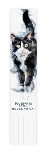 Hodge the Cat Leather Bookmark