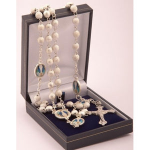 Silver Miraculous Medal Rosary