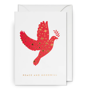 Peace and Goodwill Pack of 5 Cards - Dove