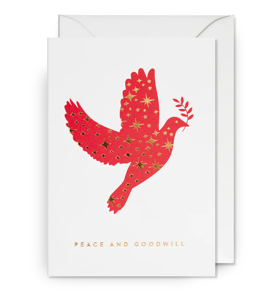 Peace and Goodwill Pack of 5 Cards - Dove