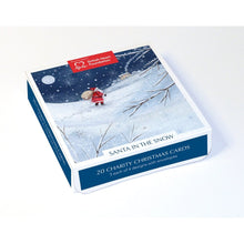 Load image into Gallery viewer, Santa in the Snow Pack of 20 Charity Christmas Cards
