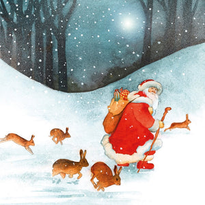 Santa in the Snow Pack of 20 Charity Christmas Cards