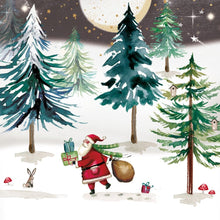 Load image into Gallery viewer, Santa in the Snow Pack of 20 Charity Christmas Cards
