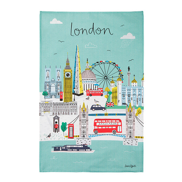 Jessica Hogarth London Skyline Tea Towel