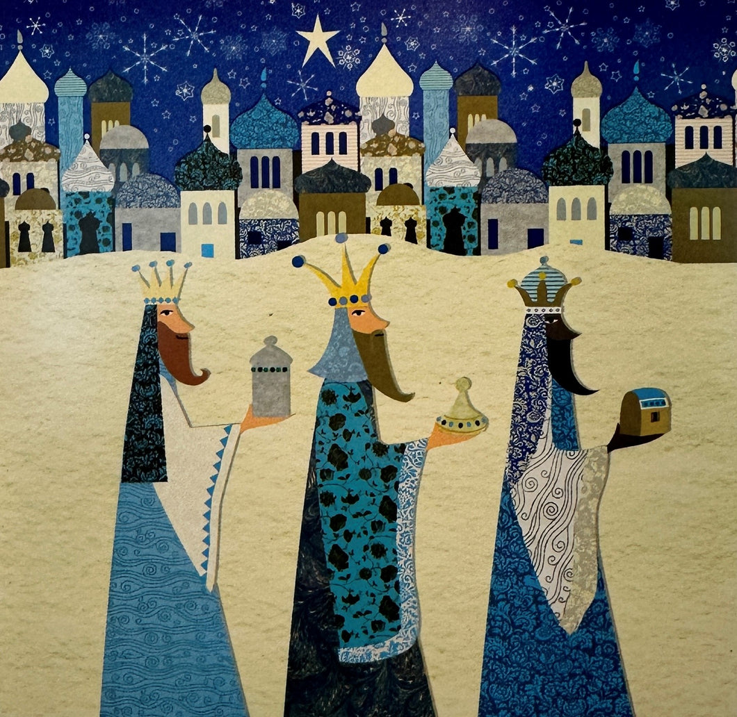 Pack of 10 'Three Wise Men' Christmas Cards