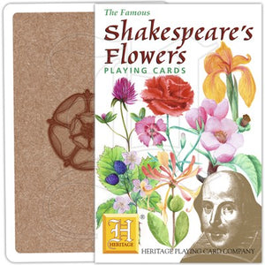 Shakespeare Library Card Playing Cards - Shakespeare's Flowers – Southwark Cathedral Shop