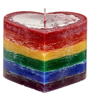 Pride Heart Candle