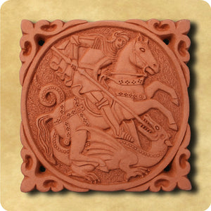 Decorative Tile - Saint George and the Dragon