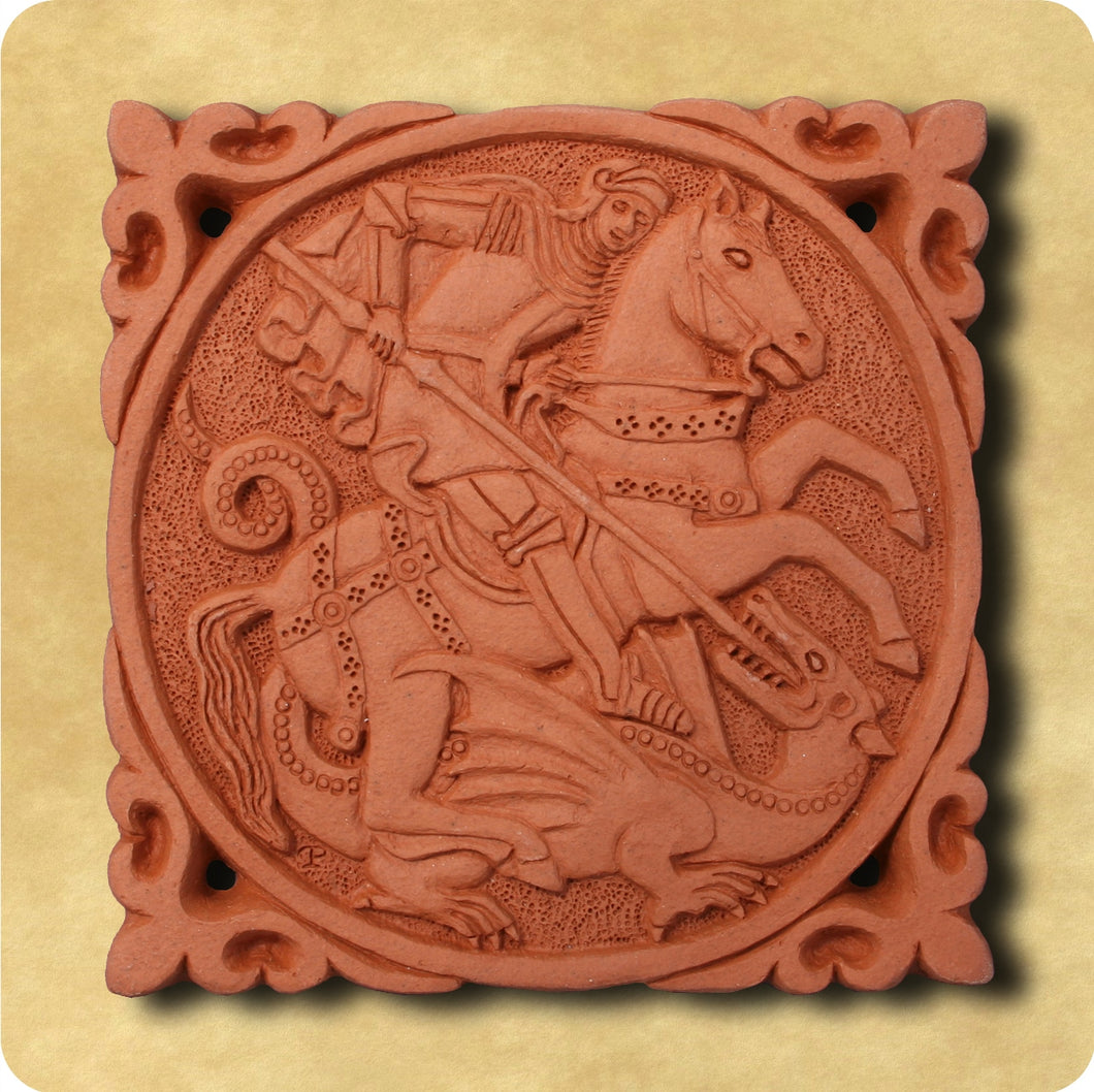 Decorative Tile - Saint George and the Dragon